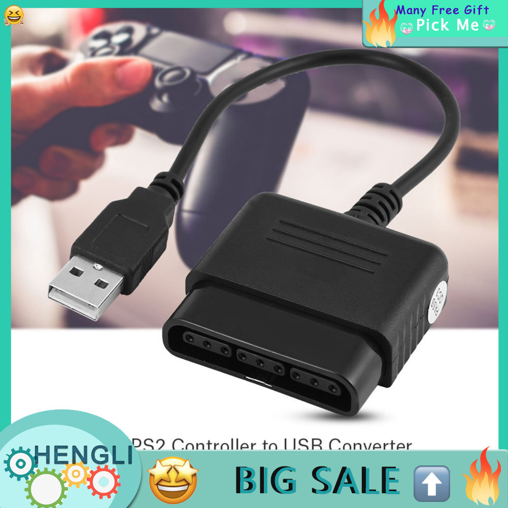 Hengli Tangxi คอนโทรลเลอร์อะแดปเตอร์ USB PS1/PS2 Converter สาย PS3/PC สำหรับ PS1/PS2/ PS3 คอนโซลและด