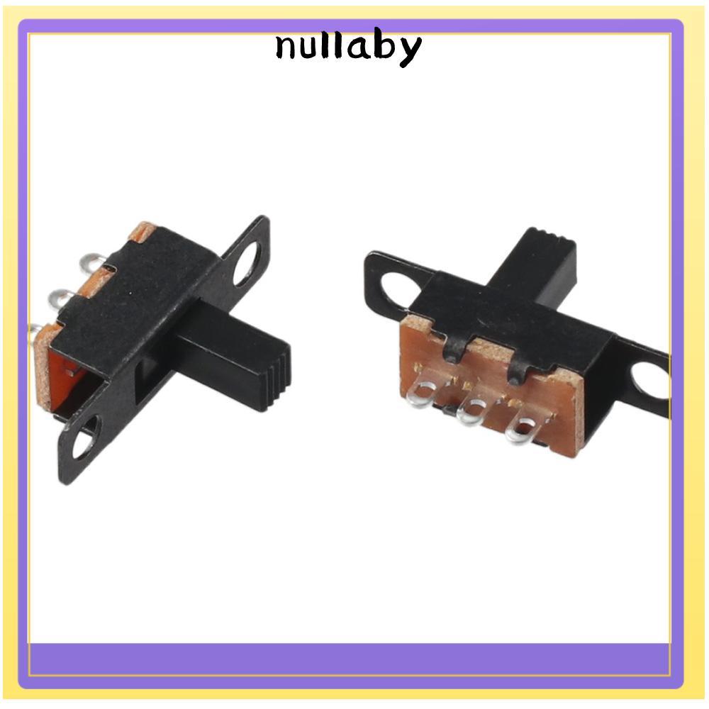 NULLABY 8 ชิ้น Micro Mini Toggle Switch, 3 ขา 2 ตําแหน่งแผง Mount Slide Switches, SS12F15VG6 DC 50V 