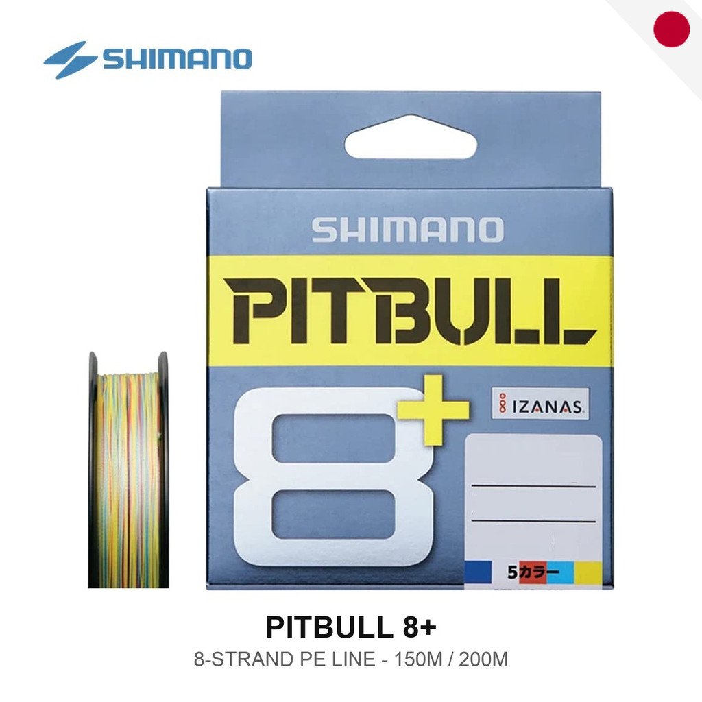 SHIMANO Pitbull 8+ Tracer Pink | Premium Izanas 8-Braid Long Cast PE Fishing Line