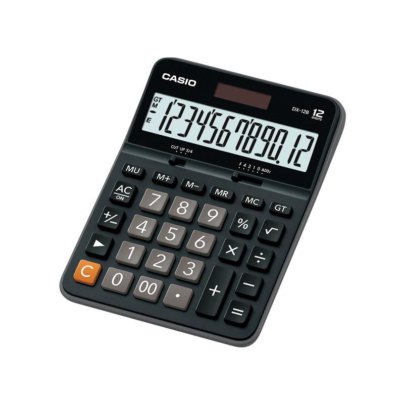 CASIO เครื่องคิดเลข รุ่น DX-12B สีดำ
