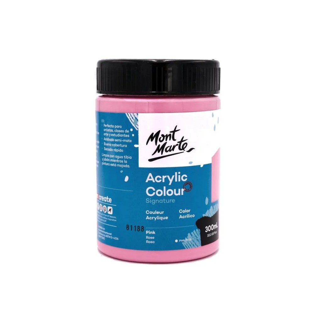 MONT MARTE สีอะคริลิค สี Pink ขนาด 300 มล.
