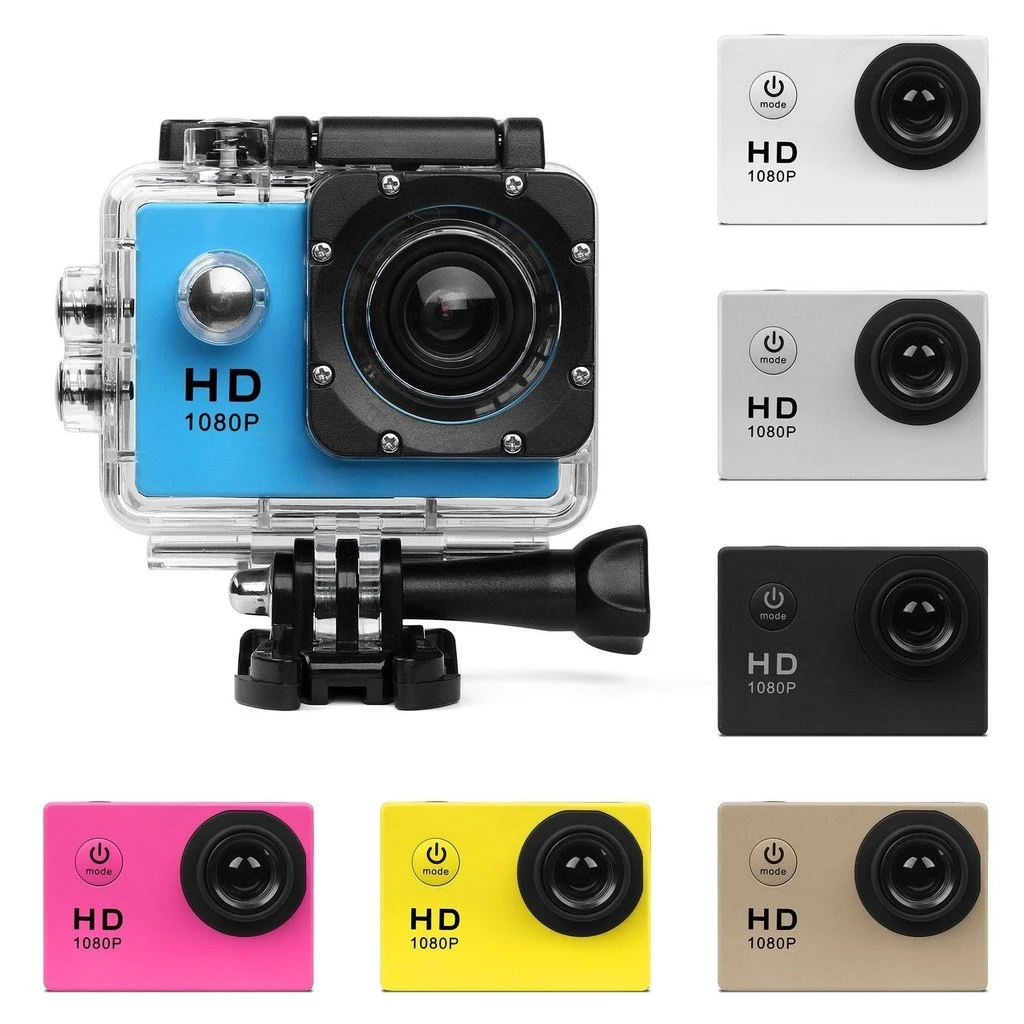 กล้องกันน้ำ Gopro กล้องติดหมวกกันน็อค กล้องติดหมวก Sport Camera Full HD 1080p จอ2.0นิ้ว W7 No Wifi thumbnail 3