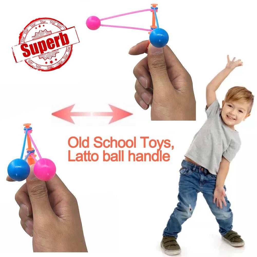 ของเล่น Old School Latto Latto Stick มือจับด้านข้างขนาดใหญ่ด้านข้าง Matic ด้านข้าง W7o4