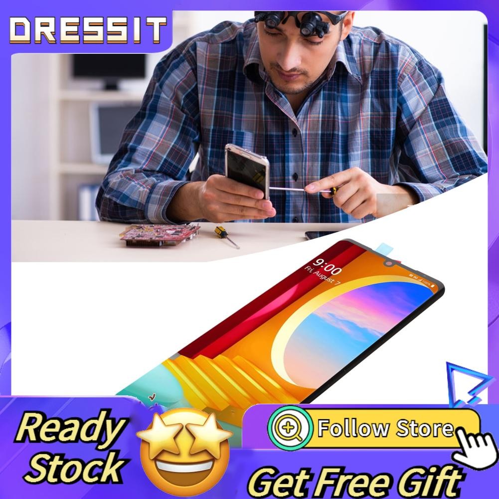 Dressit-th Dressit-th LCD การเปลี่ยนหน้าจอสำหรับ Velvet 5G G9 Thinq G900 G900N G900EM G900TM G900UM 