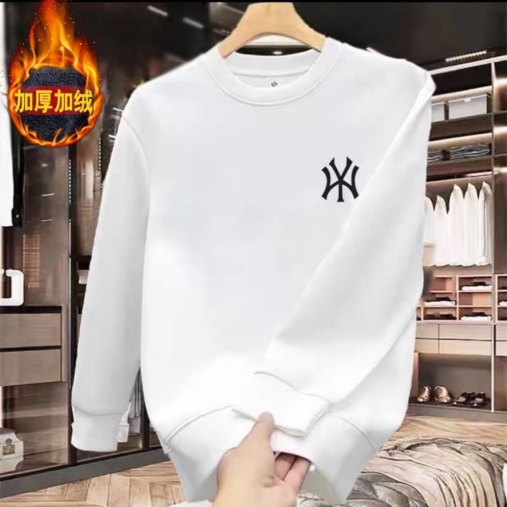 2025 NEW 20252025 Men's Crew Neck Sweatshirt Trendy Brand American Style Loose Casual Autumn New Lon