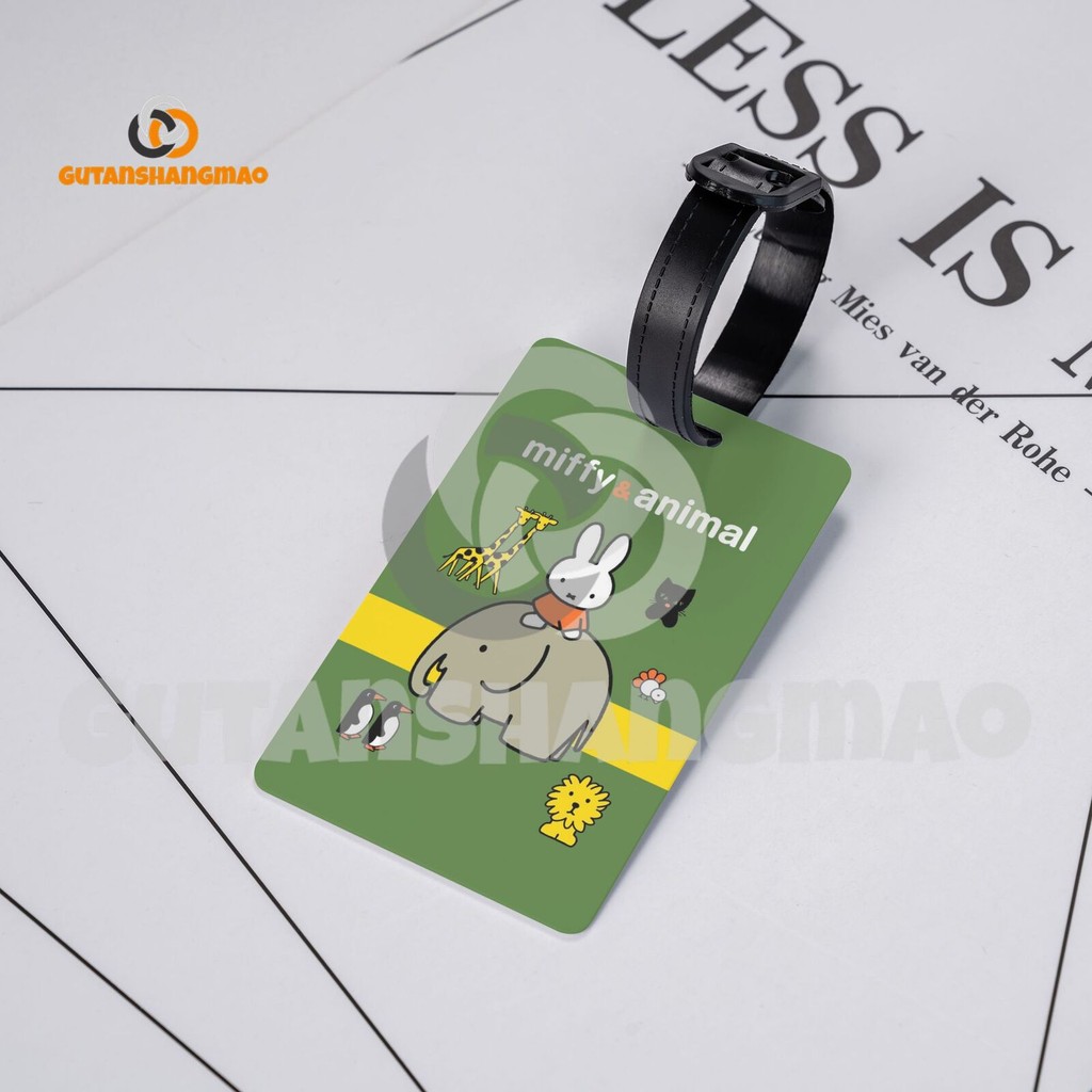 Miffy PVC กระเป๋าเดินทางแท็ก 5.4*8.5 ซม.Creative Personalization ที่อยู่ผู้ถือกระเป๋าเดินทางอุปกรณ์เสริม Baggage Tag - รูปที่ 4