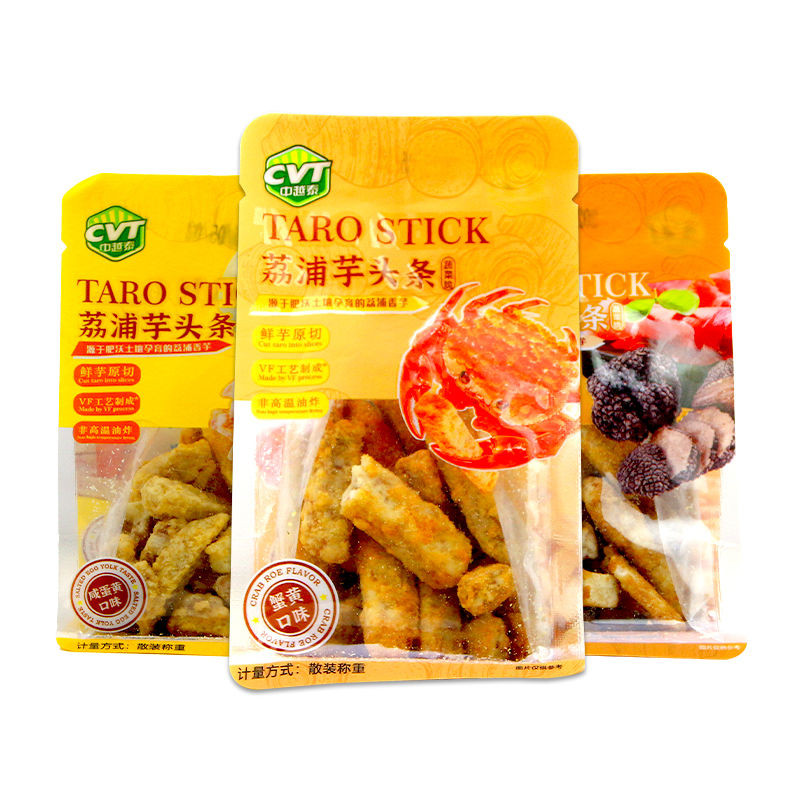 中越泰荔浦芋头条香芋条鲜芋原切蟹黄味咸蛋黄味休闲追剧解馋零食Sino-Vietnamese Thai Lipu Taro Headline Taro Fresh Taro Raw Cut2025101