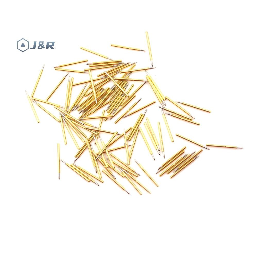 J & R> 100 ชิ้น P75-B1 Dia 1.0 มม.Cusp Spear ฤดูใบไม้ผลิโหลด Test Probes Pogo Pins เครื่องมือ