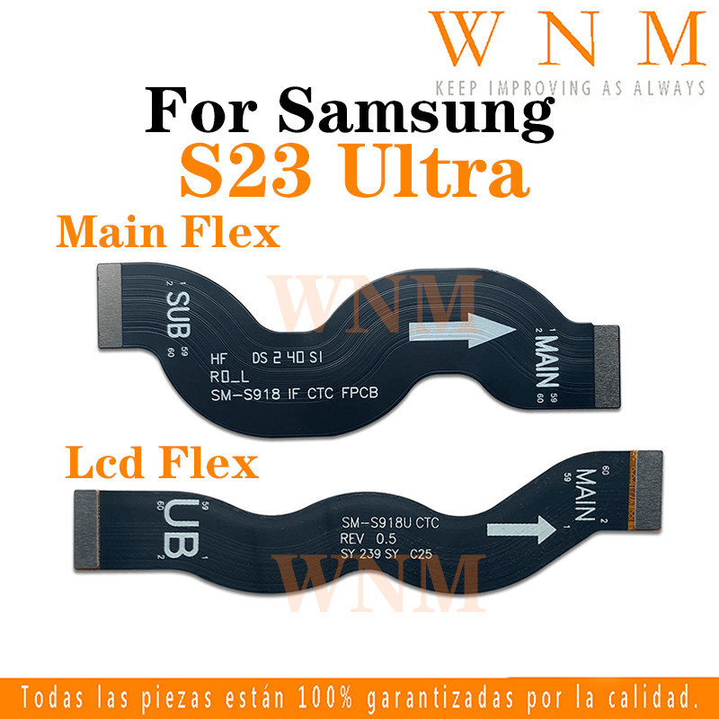 สาย LCD Flex สําหรับ Samsung Galaxy S23 Ultra LCD Connector เมนบอร์ดสายหลัก Flex Cable