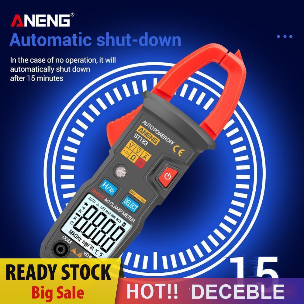 ANENG ST183 True RMS 6000 นับ LCD มัลติมิเตอร์แบบดิจิตอลช่วงอัตโนมัติ [Deceble.th]