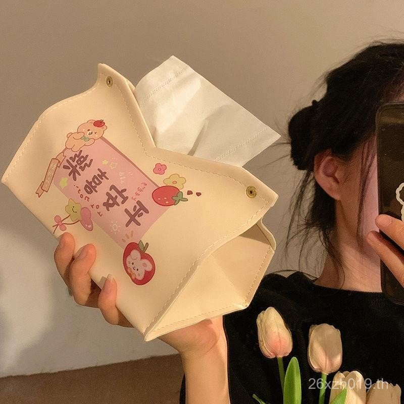 กล่องเก็บของ รูปแบบใหม่กล่องกระดาษห้องนั่งเล่นหนังสร้างสรรค์ครัวเรือนกล่องกระดาษทิชชู2025แสงหรูหราสก