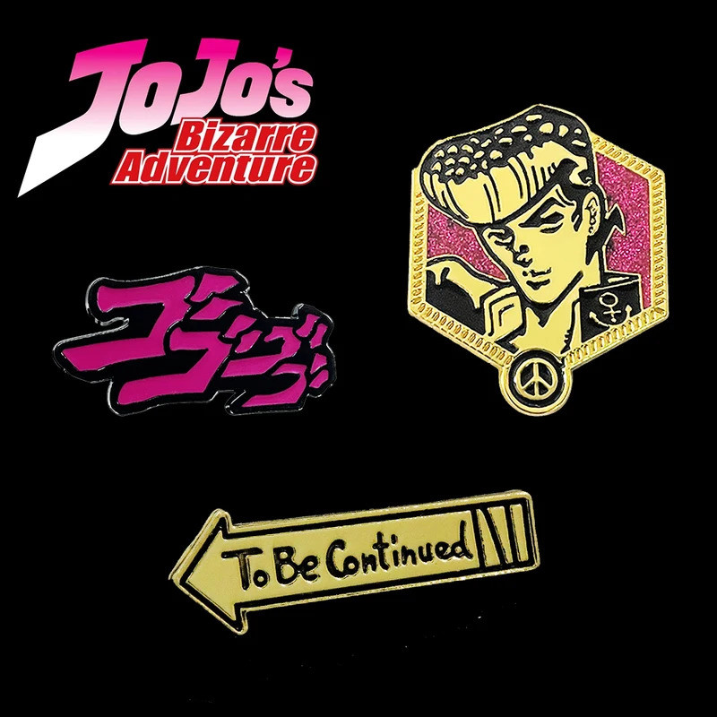 เข็มกลัดสัญลักษณ์โลหะ Josuke Higashikata จากอนิเมะ JoJo's Bizarre Adventure เหมาะสำหรับแฟน ๆ
