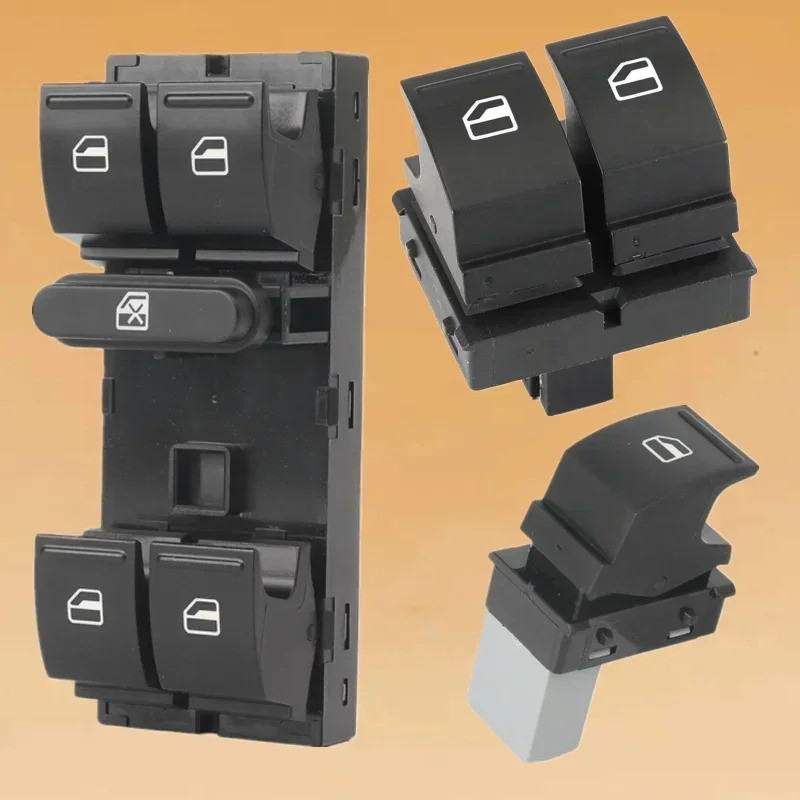 ไฟฟ้าสวิทช์หน้าต่างสีเขียว Fit สําหรับ Skoda Fabia 2 Octavia 1Z Roomster 2006 - 2015 1Z0959858บี 1Z0