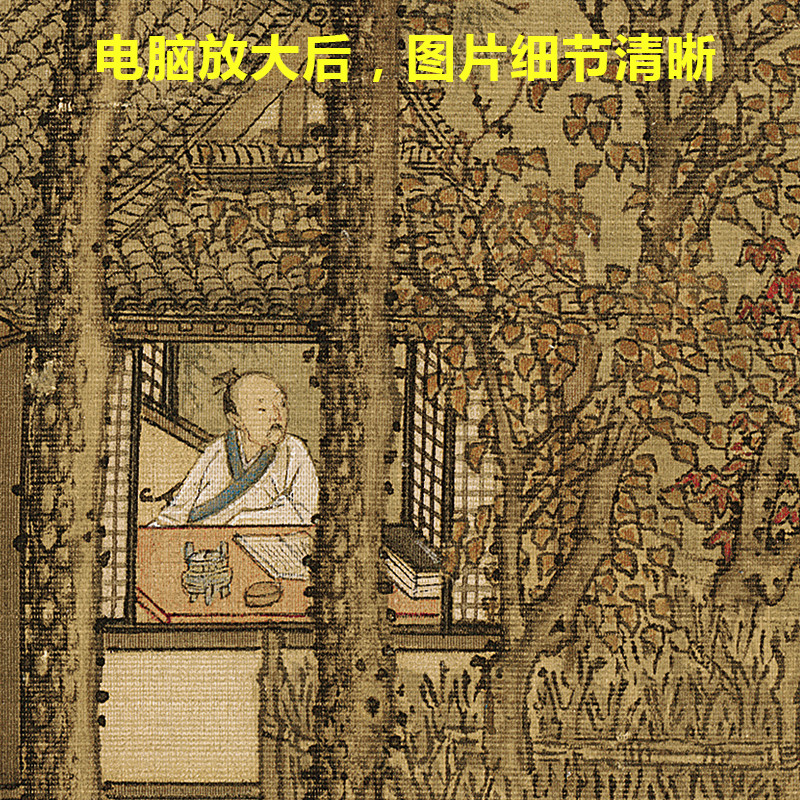 South Song Dynasty Liu Songnian Snow Mountain Travel Map Arhat แผนที่สาวสวรรค์นําเสนอดอกไม้ Atlas อั