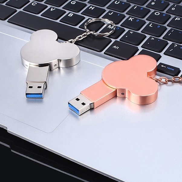 2TB การ์ตูนน่ารัก Mickey Flash USB แฟลชไดรฟ์ Memory Stick USB สําหรับแล็ปท็อป