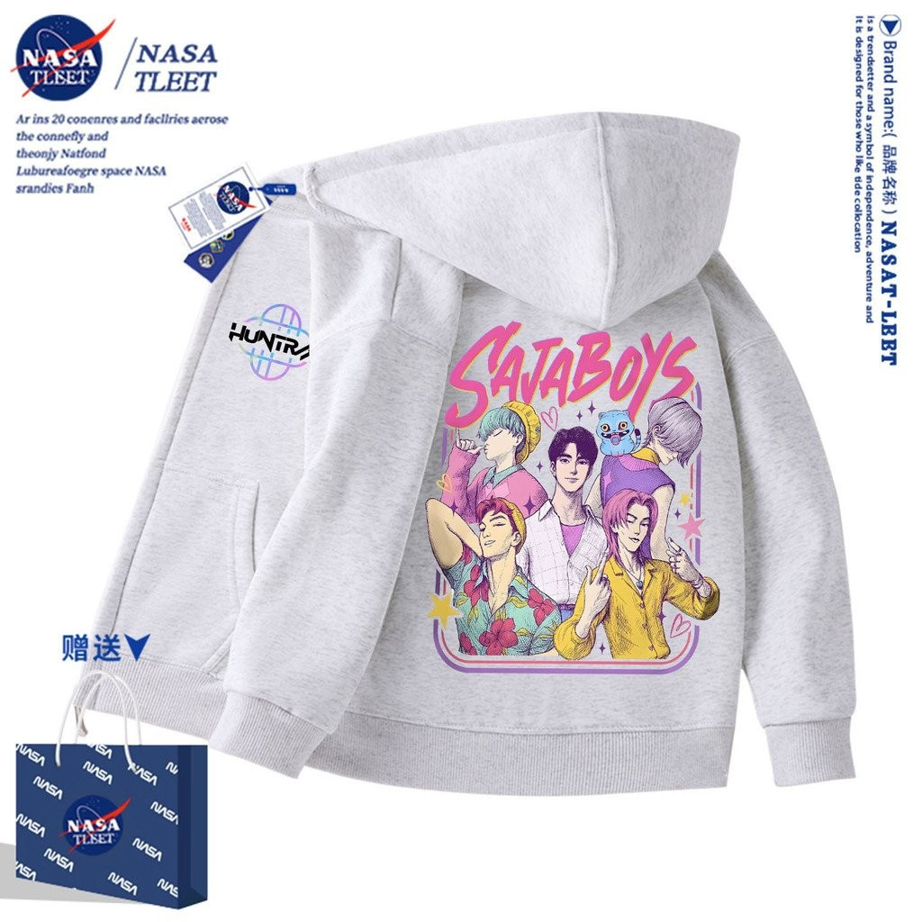 เสื้อโค้ทเด็ก Little Hunter ใหม่ ออกแบบมาเพื่อฤดูใบไม้ร่วงและฤดูหนาว สไตล์ K-Pop และNASA สำหรับเด็กหญิงและเด็กชาย