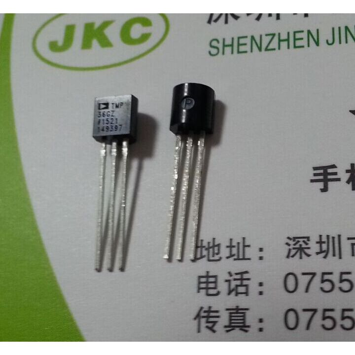 TMP36GT9Z TMP36GZ TO-92 หม้อแปลงเซ็นเซอร์อุณหภูมิบรรจุภัณฑ์ สินค้าของแท้ดั้งเดิม!