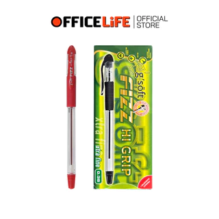 G-Soft (จีซอฟท์) ปากกาลูกลื่น ปากกา รุ่น Fizz Hi Grip ขนาดเส้น 0.38 มม. [ 12 ด้าม / กล่อง ]