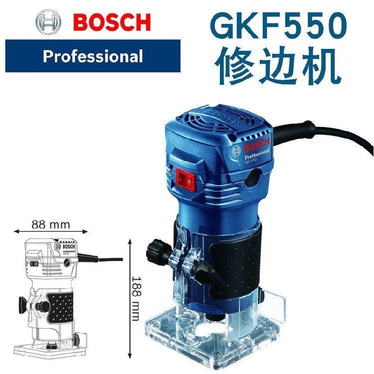 BOSCH/BOSCH เครื่องตัดมัลติฟังก์ชั่น GKF550 เครื่องแกะสลักงานไม้ GOF130 งานไม้ P0VU