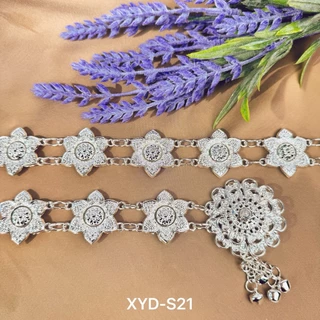 เข็มขัดอีสาน Vintage jewelry ชุดล้านนาไท เข็มขัด เงินโบราณ เอว39นิ้ว
