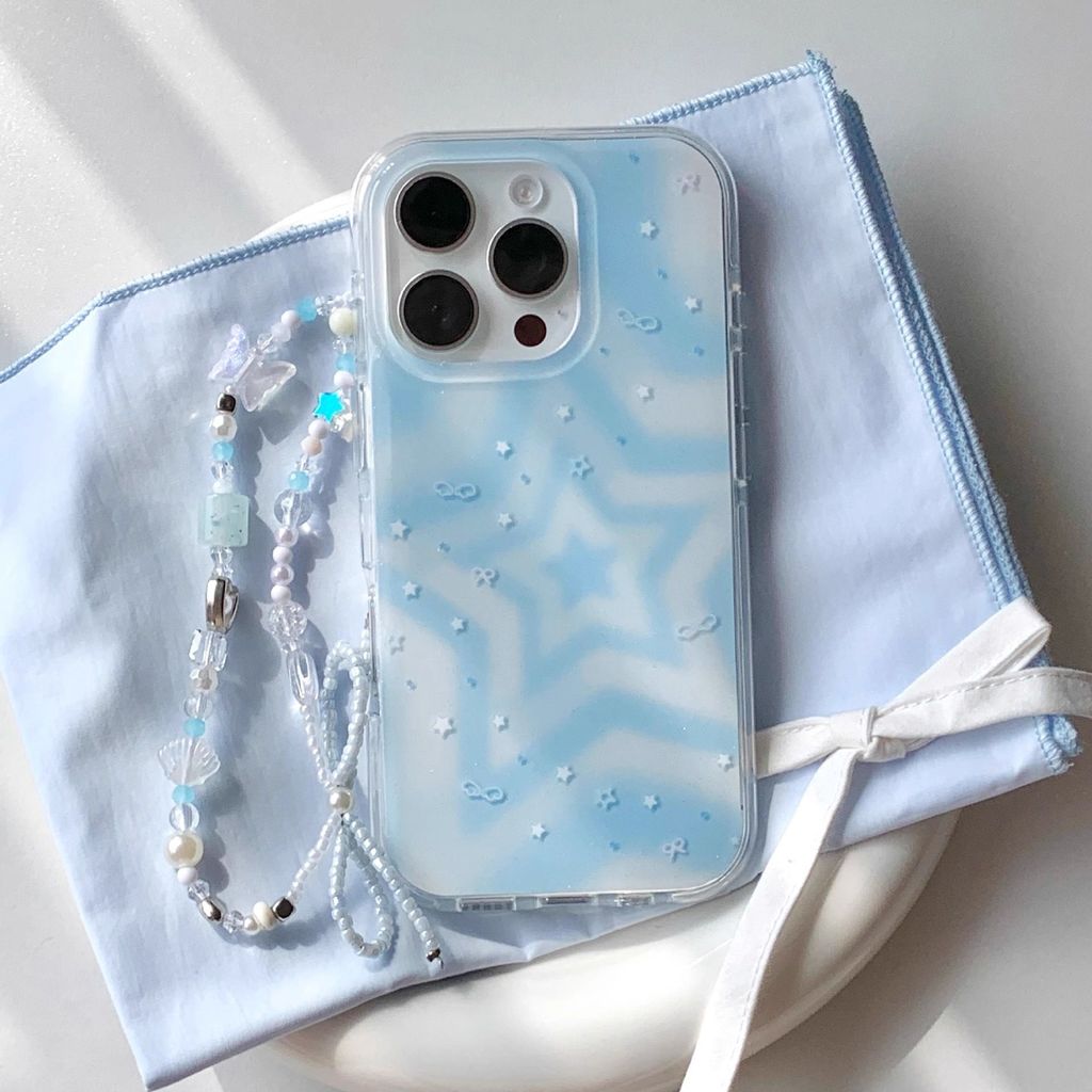 IPHONE 17/17PRO/17PROMAX/17AIR เคสโทรศัพท์ Iphone ปลอกสไตล์ใหม่เกลือทะเล Blue Star เคสโทรศัพท์เหมาะส