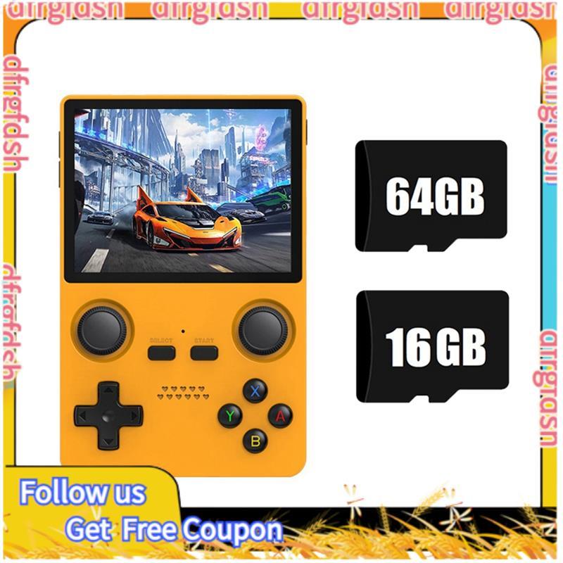 D & FX35S คอนโซลวิดีโอเกมมือถือ Hall จอยสติ๊กเปิดแหล่ง 16G + 64G ตัวควบคุมเกมย้อนยุคสําหรับ // N64/ 