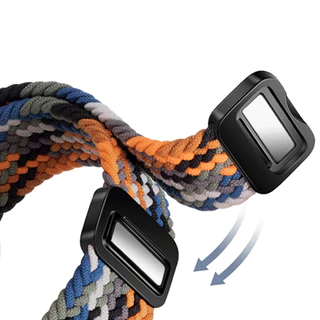 หัวเข็มขัดแม่เหล็ก สายไนลอนทอ สายเปลี่ยนสายกีฬา for Apple Watch Series 11 10 9 8 7 6 iWatch Ultra 3 2 49/46/45/44/42 มม.