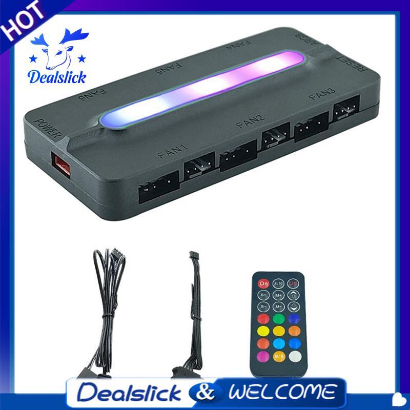 ARGB Controller 5 V/3Pin ARGB 4Pin พัดลม PWM HUB PWM ARGB พัดลม Hub ARGB Hub Splitter สําหรับคอมพิวเ