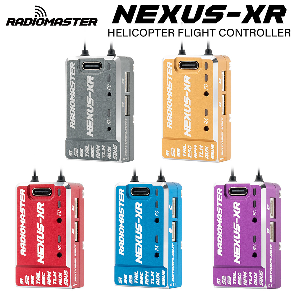 RadioMaster RC NEXUS-XR Gyro 2.4G 5-16V/DC 256MB แฟลช 6 แกนสําหรับเฮลิคอปเตอร์ RC