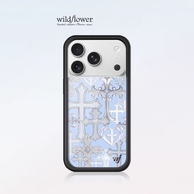 ดอกไม้ป่าข้ามสาวเคสโทรศัพท์สําหรับiPhone 12 13 14 15 16 Pro Max 14 15 16 PlusซิลิโคนAnti-FallingกันกระแทกปกหลังWFปลอกสําหรับiPhone 17 Pro Max 17 Air