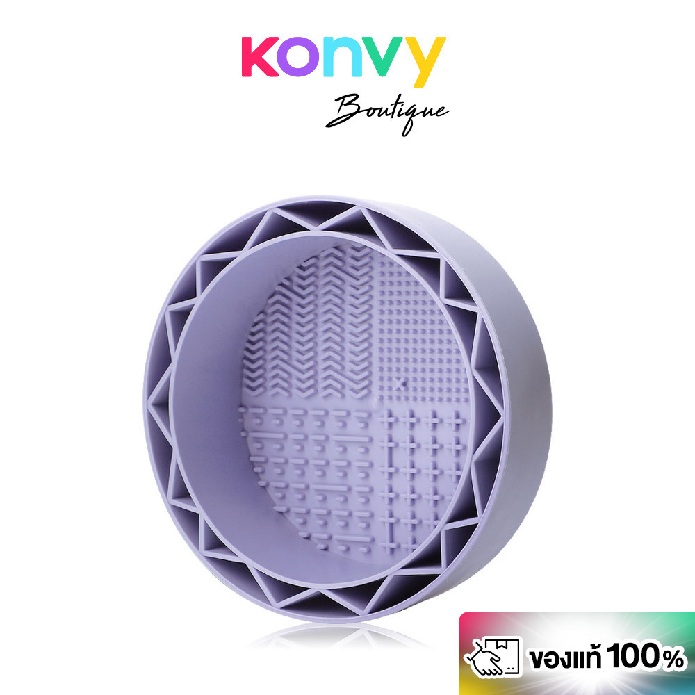 Oni 3in1 Brush Cleansing Bowl #Purple โอนิ ถ้วยซิลิโคนสำหรับล้างแปรงแต่งหน้า สีม่วง.