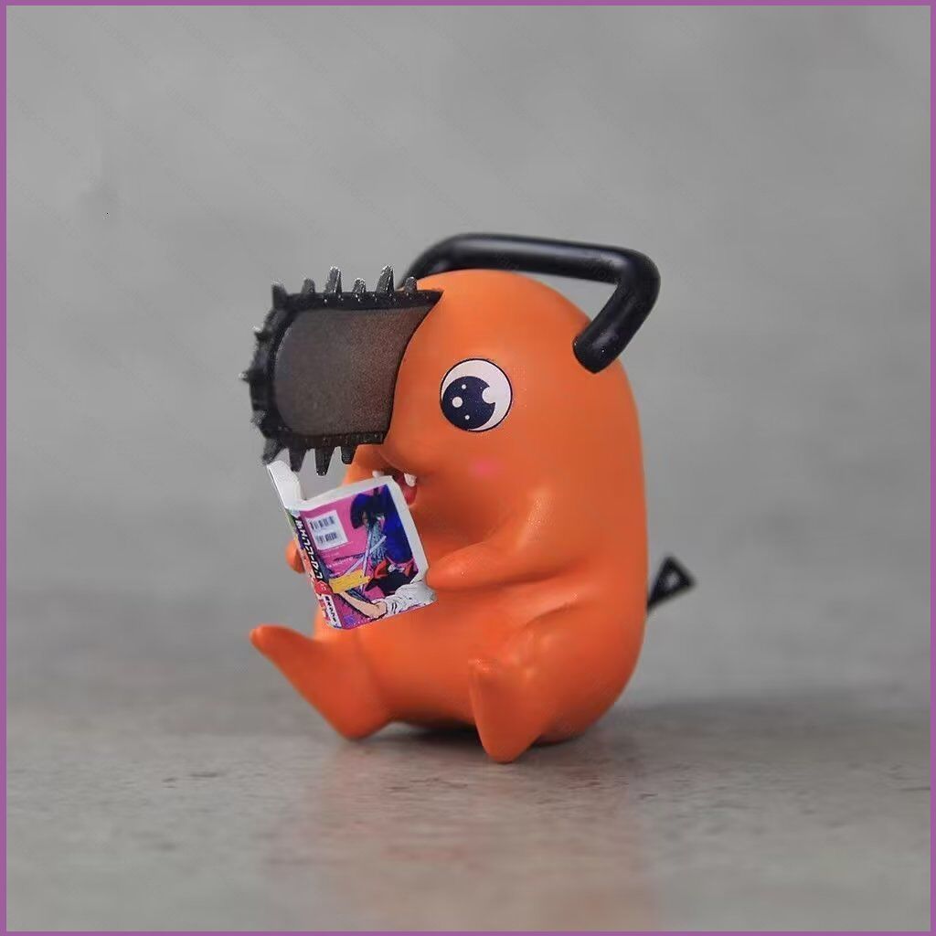 Chainsaw Man Pochita Action Figure อ่านการ์ตูนตุ๊กตาของเล่นสําหรับเด็กตกแต่งบ้านของขวัญสําหรับเด็กคอ