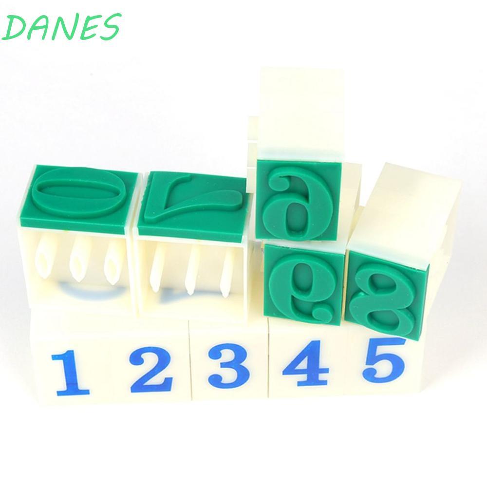 FRBFRB Crafts 7/13/17.5 mm 1 ชุด Handmade Number,Letter,Mark Pattern Plastic Mini Word Printing