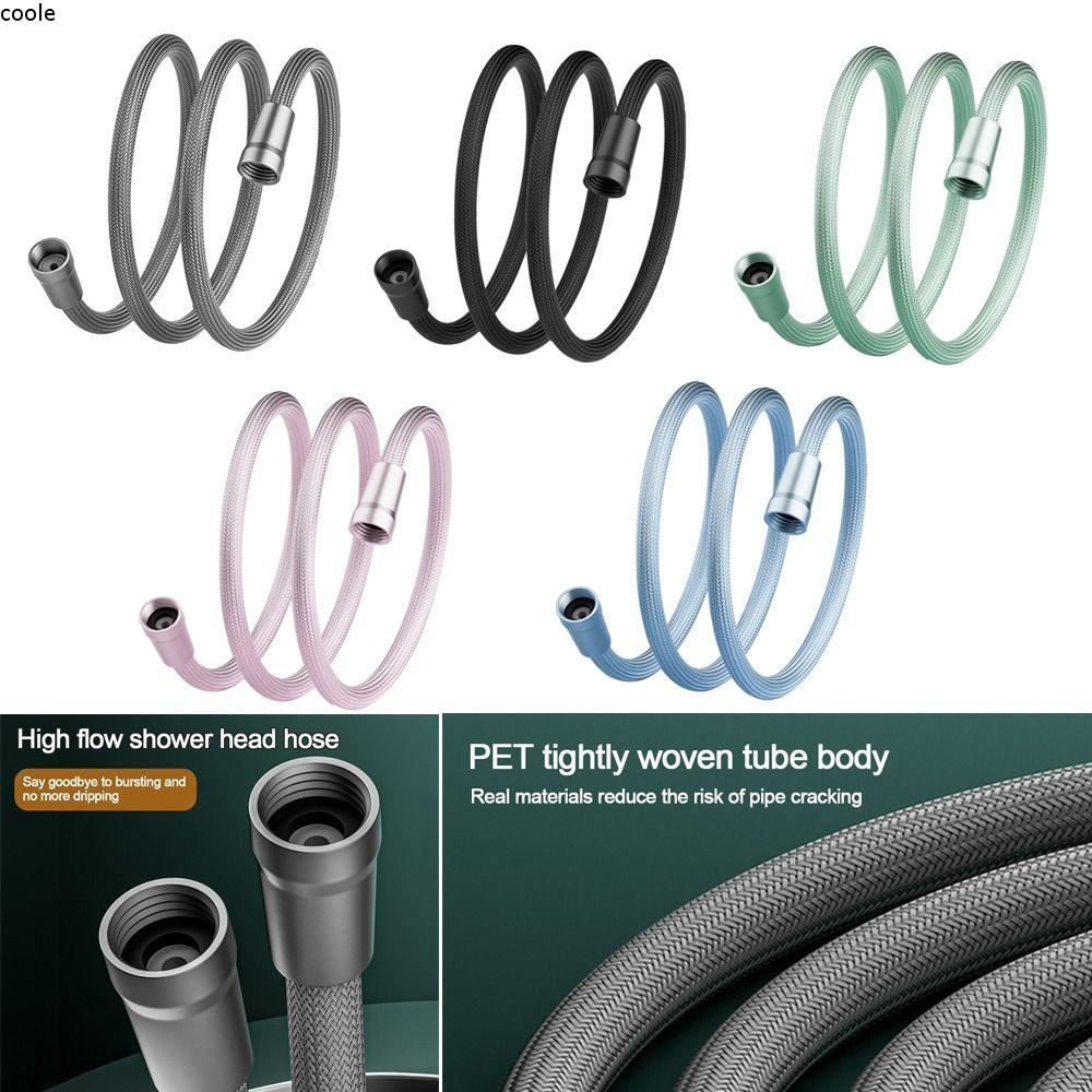 COOLE สายฝักบัวมือถือ, Anti Winding Universal Interface Shower Tube, GI/2 แรงดันสูง 1.5/2 เมตร Bath 