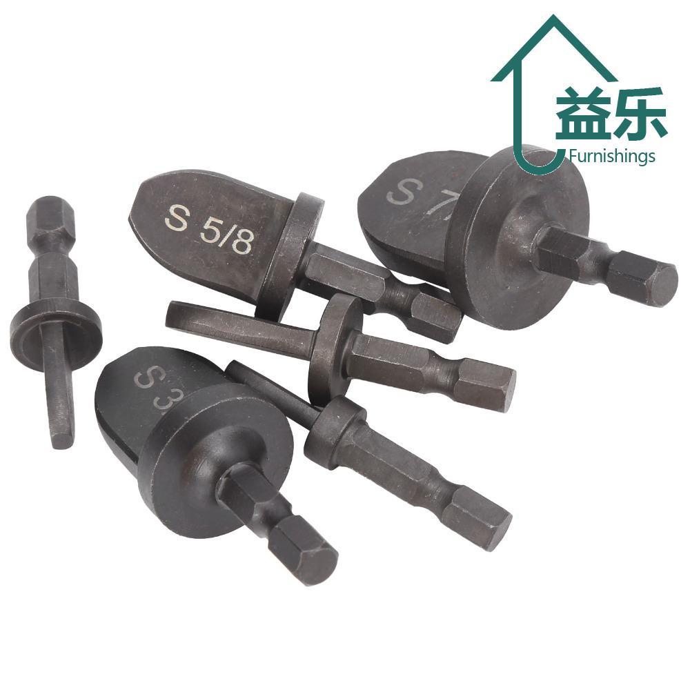 ANTINON 6 PCS HVAC Swaging เครื่องมือ, 1/4 "ถึง 7/8 "Bits 1/4 นิ้ว Hex Shank ทองแดงหลอด Expander, แบ