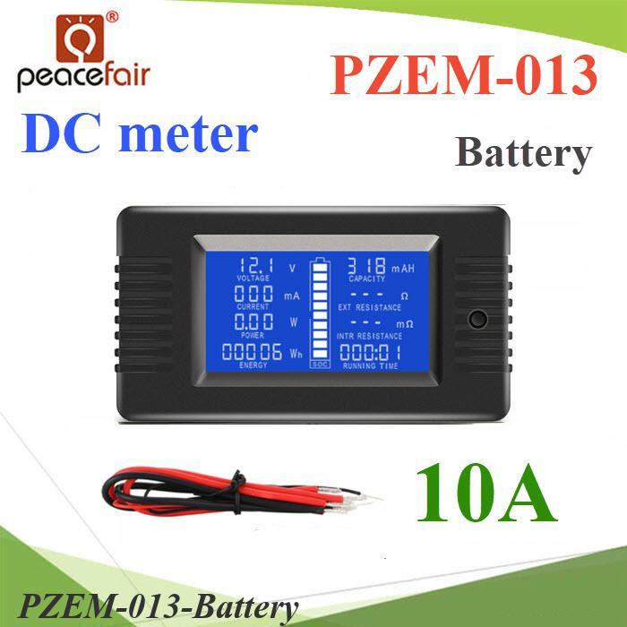PZEM-013 DC มิเตอร์ดิจิตอล 8-100V สำหรับแบตเตอรี่ 10A โวลท์ แอมป์ วัตต์ พลังงานไฟฟ้า ความต้านทาน
