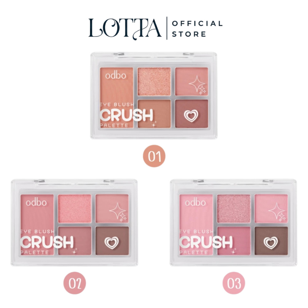ODS04 ODBO Eye Blush Crush Palette อายแชโดว์พาเลท & บลัช