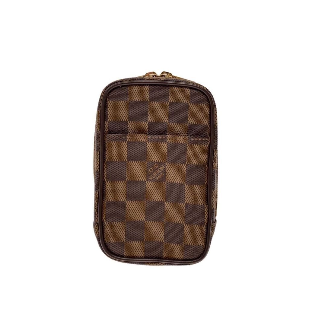 LOUIS VUITTON Pouch Etui Okapi GM_Damier Ebene PVC Brown N61737 Direct from Japan Secondhand