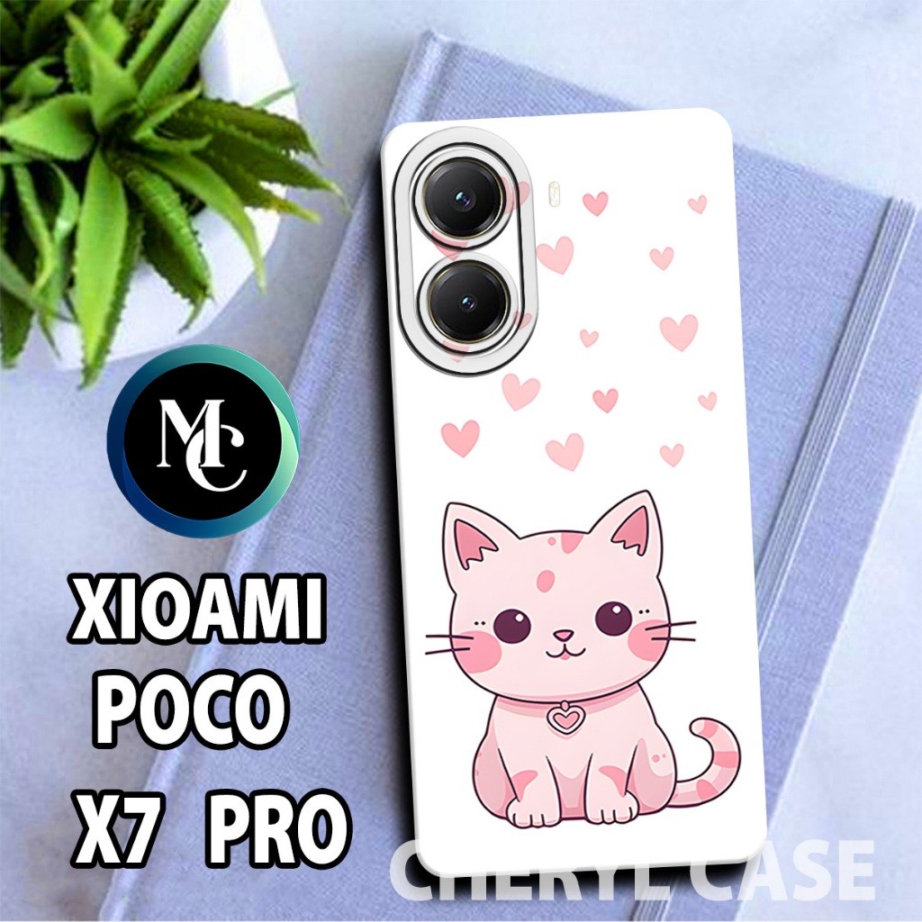 เคสยางสําหรับ Xiaomi Poco X7 PRO/CC22/CAT Motif/เคส/เคส poco X7 PRO/softcase poco X7 PRO