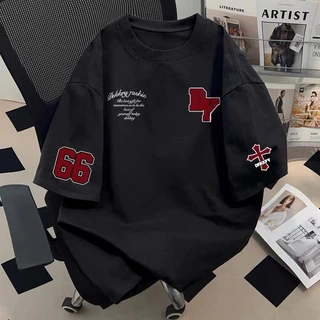 ChillTee📦เสื้อวินเทจOVERSIZEมินิมอล ผ้าCOTTONไม่หดตัว ใส่สบาย สตรีทแฟชั่นT-shirt ลาย "DEKKRY"เสื้อยืดชาย【COD】
