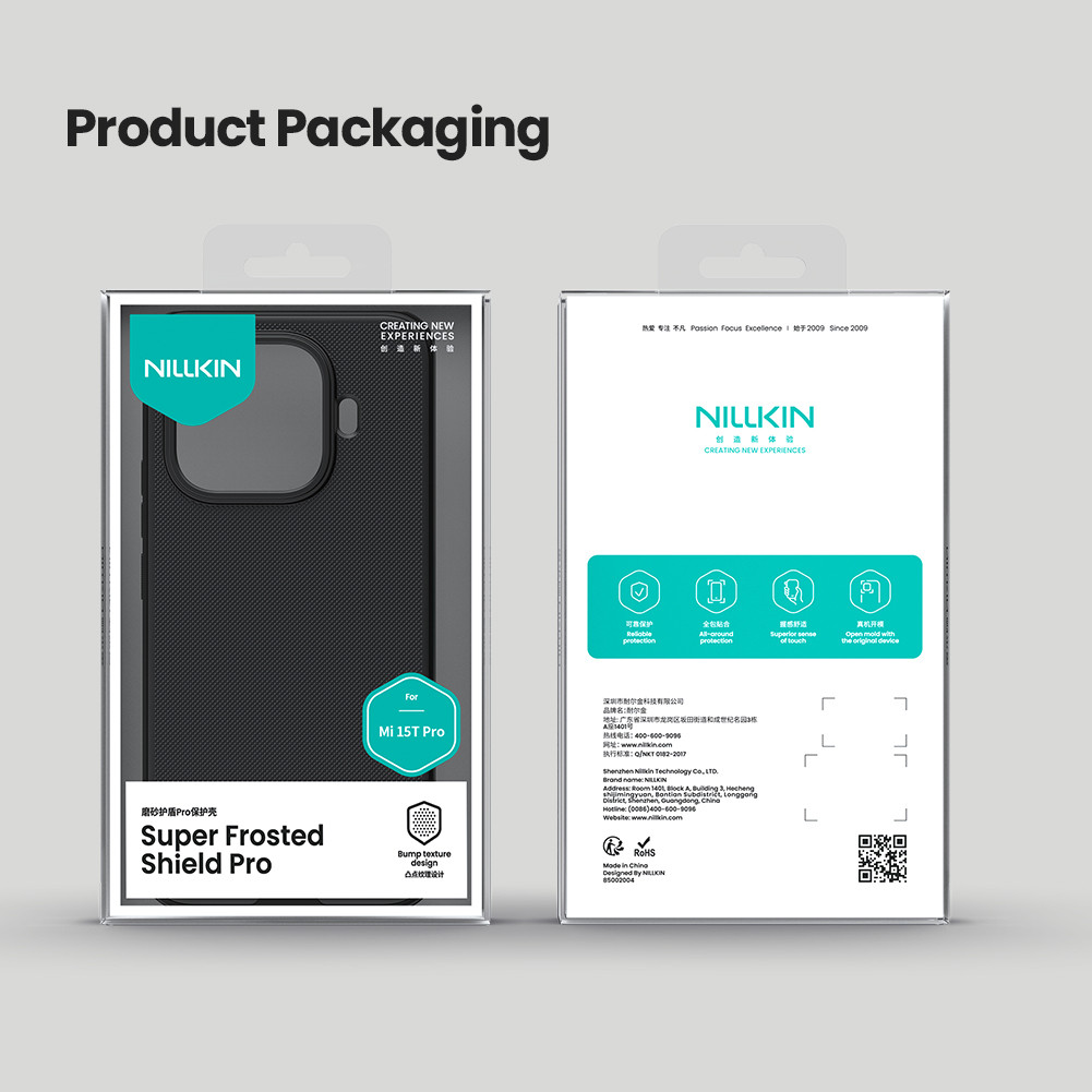 สําหรับ Xiaomi 15T /15T Pro เคสโทรศัพท์ Nillkin Frosted Shield Pro Ultra Thin Anti ลายนิ้วมือกันกระแทกกลับ Cove - รูปที่ 5