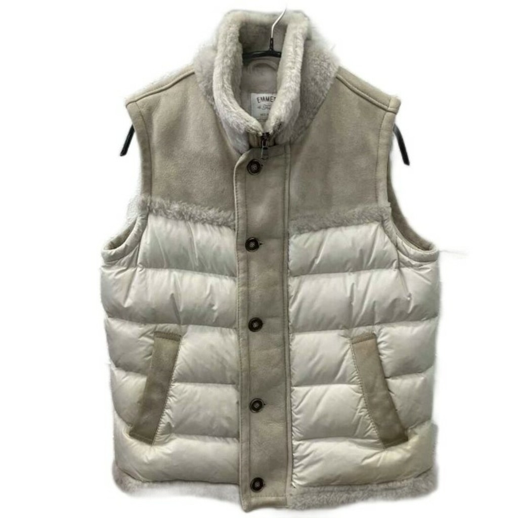 EMMETI Vest Zip suede leather Direct from Japan Secondhand