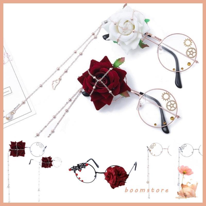 Boom Teens Girl Glasses LolitaStyle แว่นตากรอบกลมเลนส์ใส Eye Glass