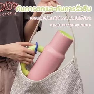1200ml/40oz สเตนเลส304 แก้วน้ำเก็บความเย็น มีหลอดดูด ความจุขนาดใหญ่ ขวดน้ํา พร้อมหูจับ