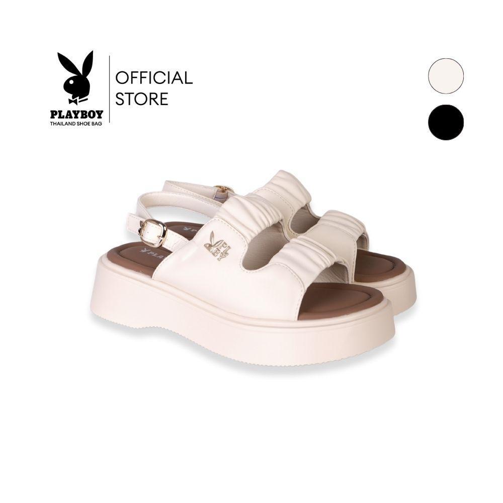 PLAYBOY รุ่น Cushy Platform Sandals รหัส ST-HS254C141 สายคาดสองเส้นบุนวม มี 2 สี