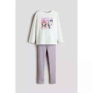 H&M(เอชแอนด์เอ็ม) ชุดนอนผ้าฝ้ายลายพิมพ์ เด็กหญิง 1352247_1