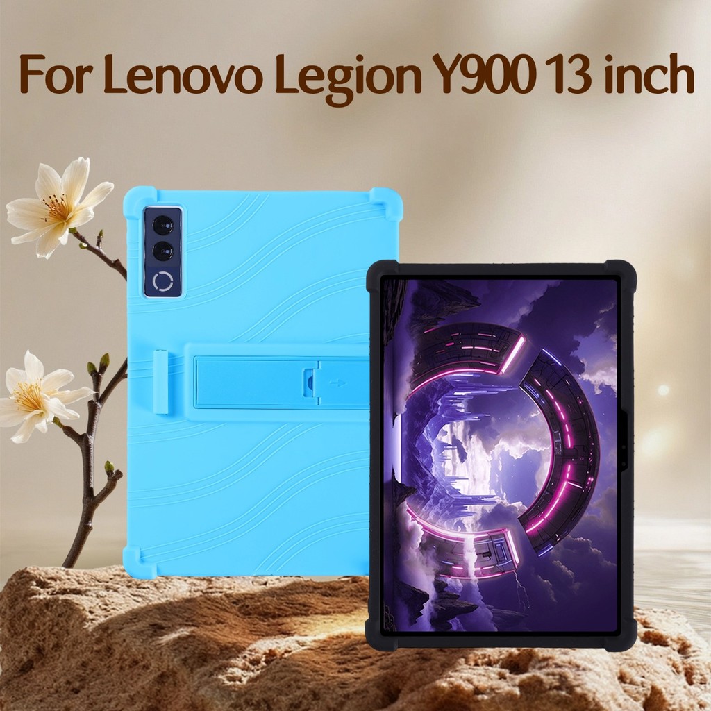 สําหรับ Lenovo Legion Y900 แท็บเล็ต 13 นิ้ว TB522FU กรณีกันกระแทกเด็ก Soft Silicon ขาตั้งเปลือกป้องก