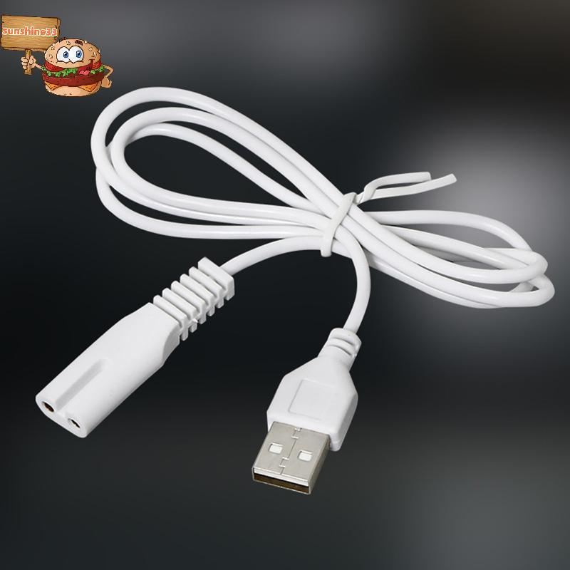 Sun 0.8/1M สาย USB สายชาร์จชุดรูทองแดง 5V ไฟฉายเครื่องโกนหนวด Clipper ผมลวดรูเดียว 1.5 1.8 2.3 shine