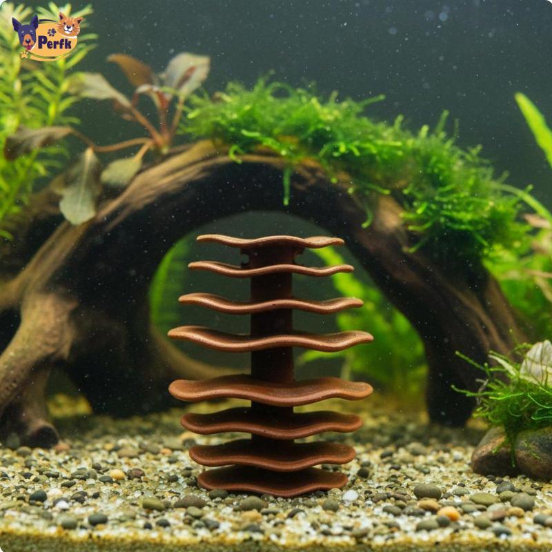 Perfk Aquatic Habitat ถ้ํากุ้ง Easy Aquascaping เรซิ่นน้ํา Habitat Shelter สําหรับ Aquarists