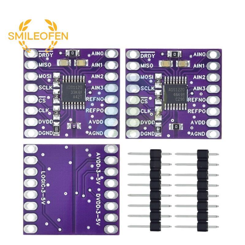 [Smileofen] ADS1120 ADS1220 16Bit 24Bit ADC Converter Module ช่วงการใช้งานกว้างสําหรับห้องปฏิบัติการ
